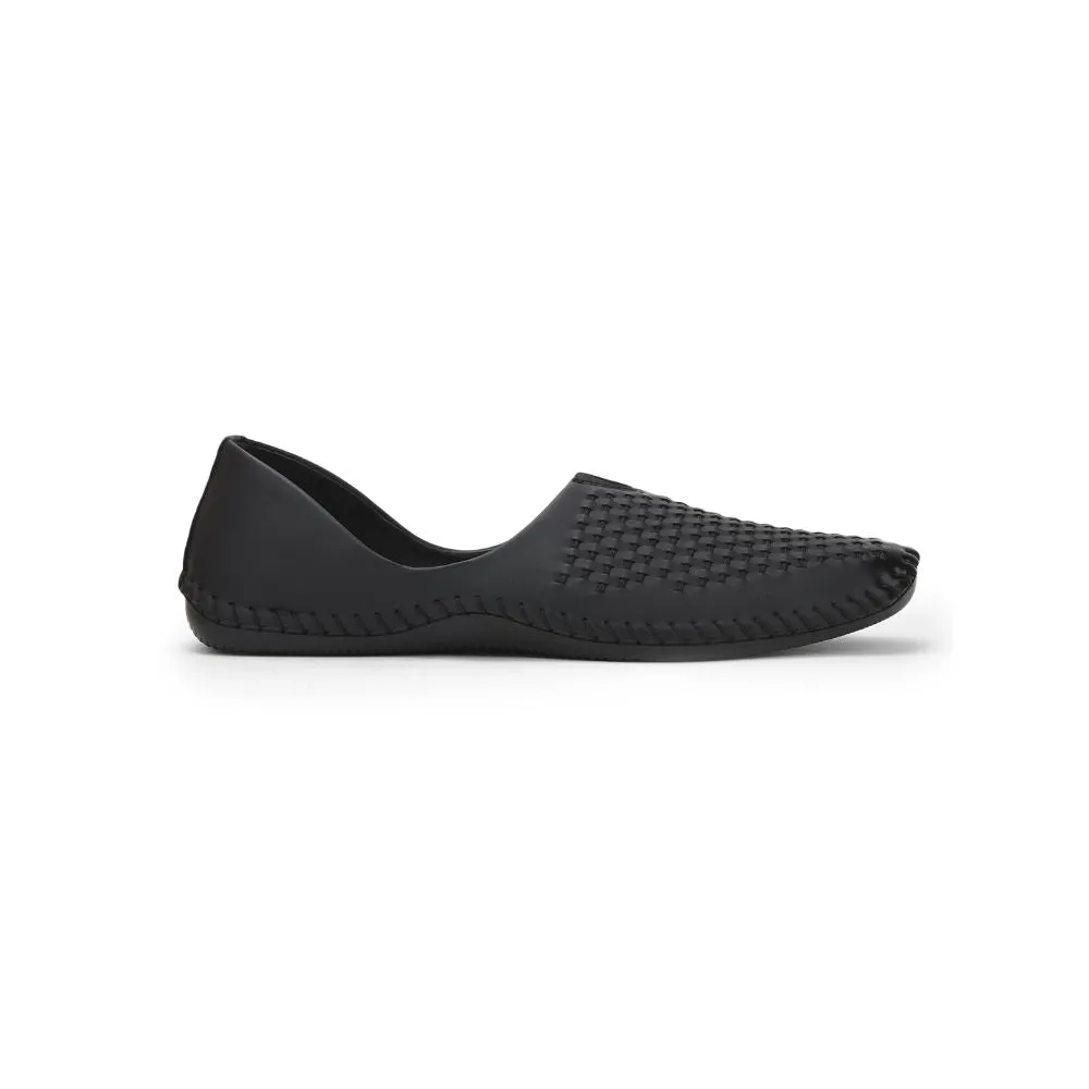 Chaussures Casual Mojari Noir Fortune Pour Hommes Avn-40 Par Liberty