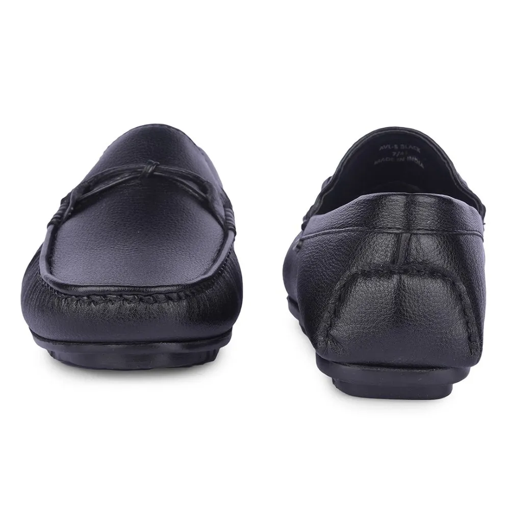Mocassins Formels Fortune Noir Pour Hommes AVL-5 Par Liberty