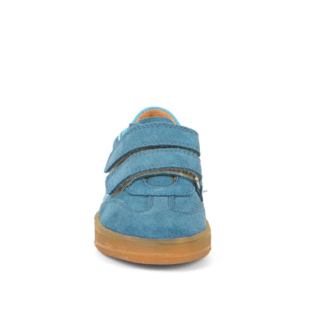 Froddo : Baskets Lou Velcro - Jeans / Bleu