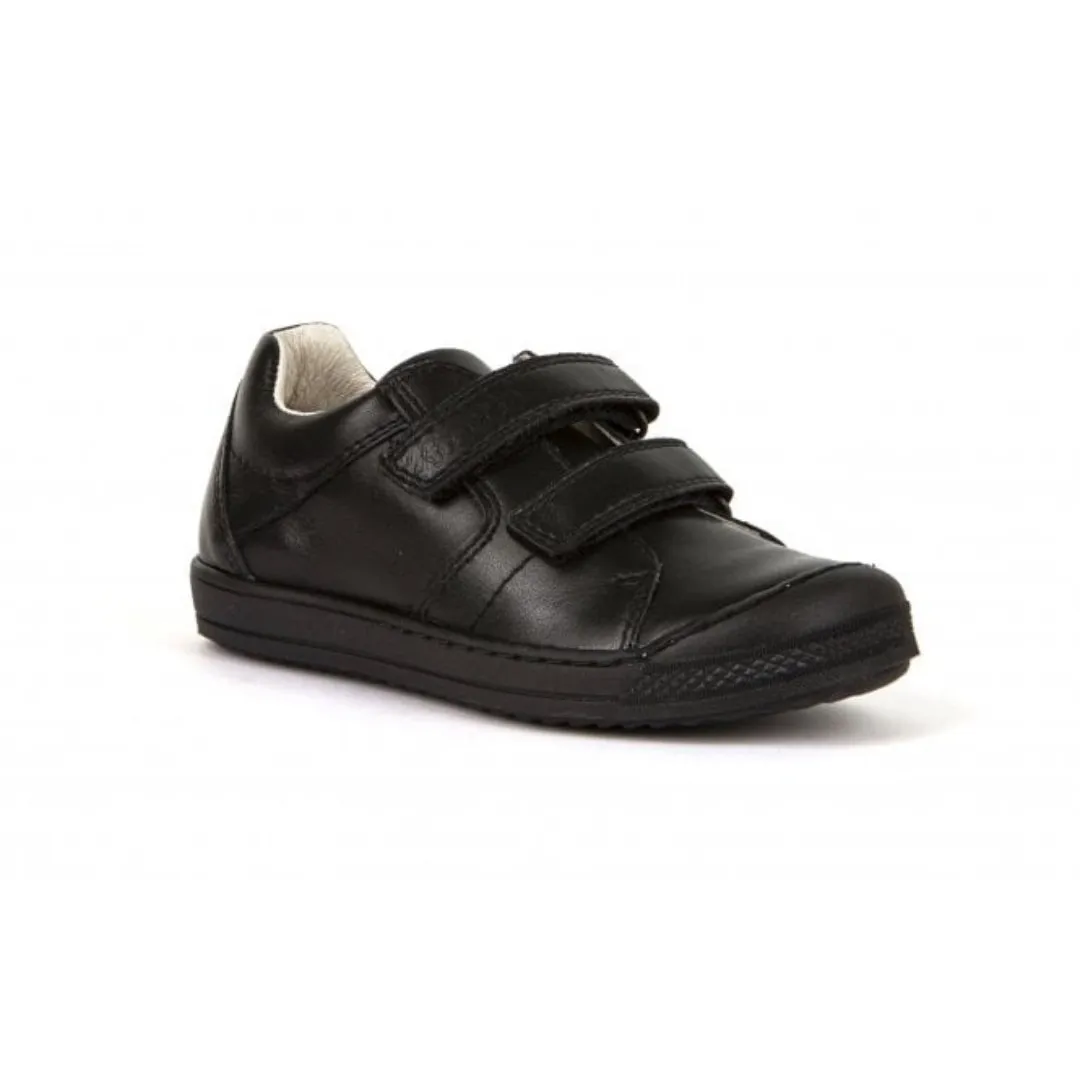 Froddo : Chaussures d'école Luka Velcro - Cuir noir