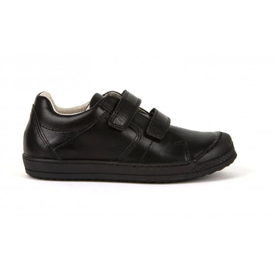 Froddo : Chaussures d'école Luka Velcro - Cuir noir