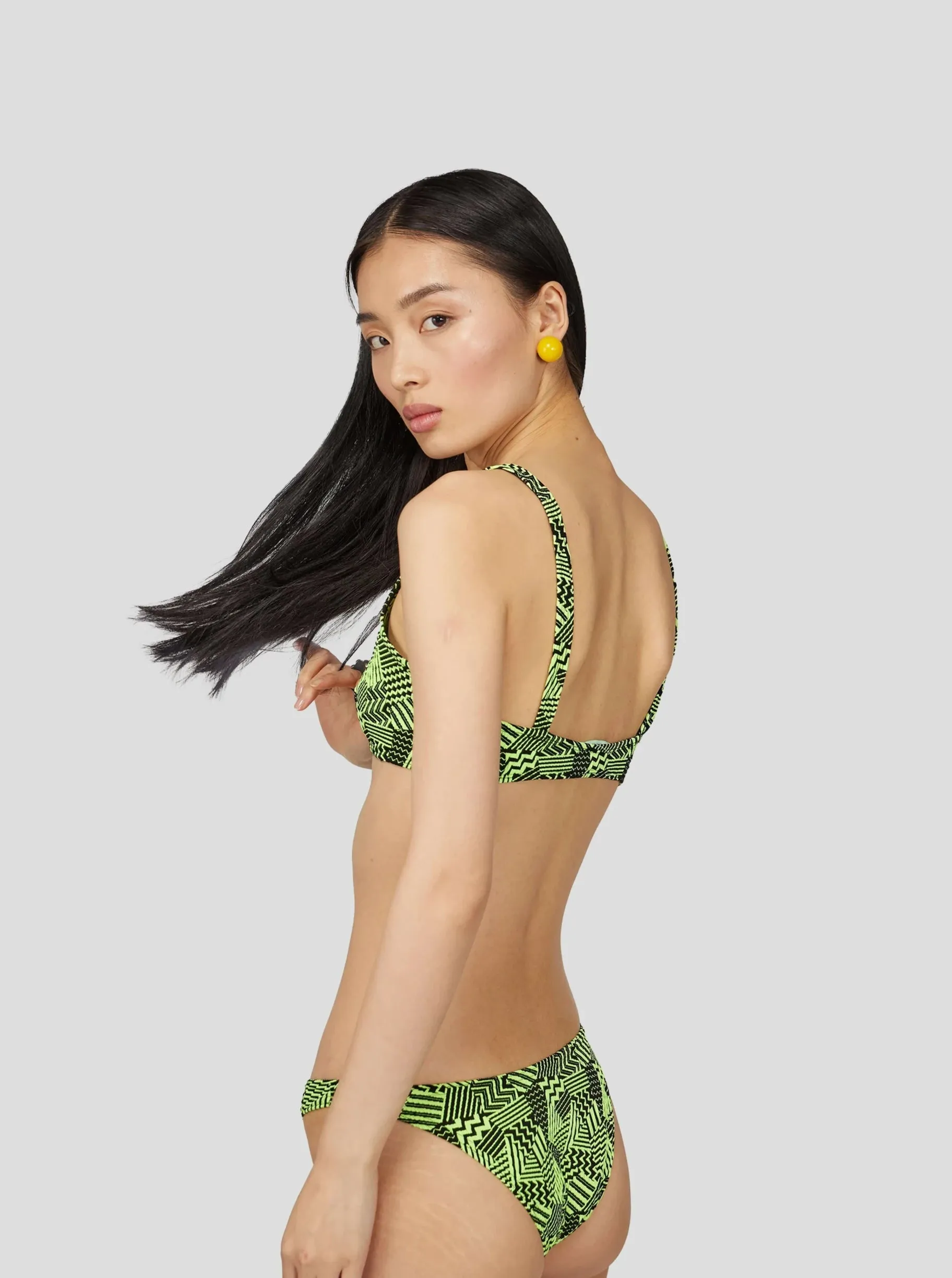 Bas de maillot de bain Gala en néon agrumes pétillants