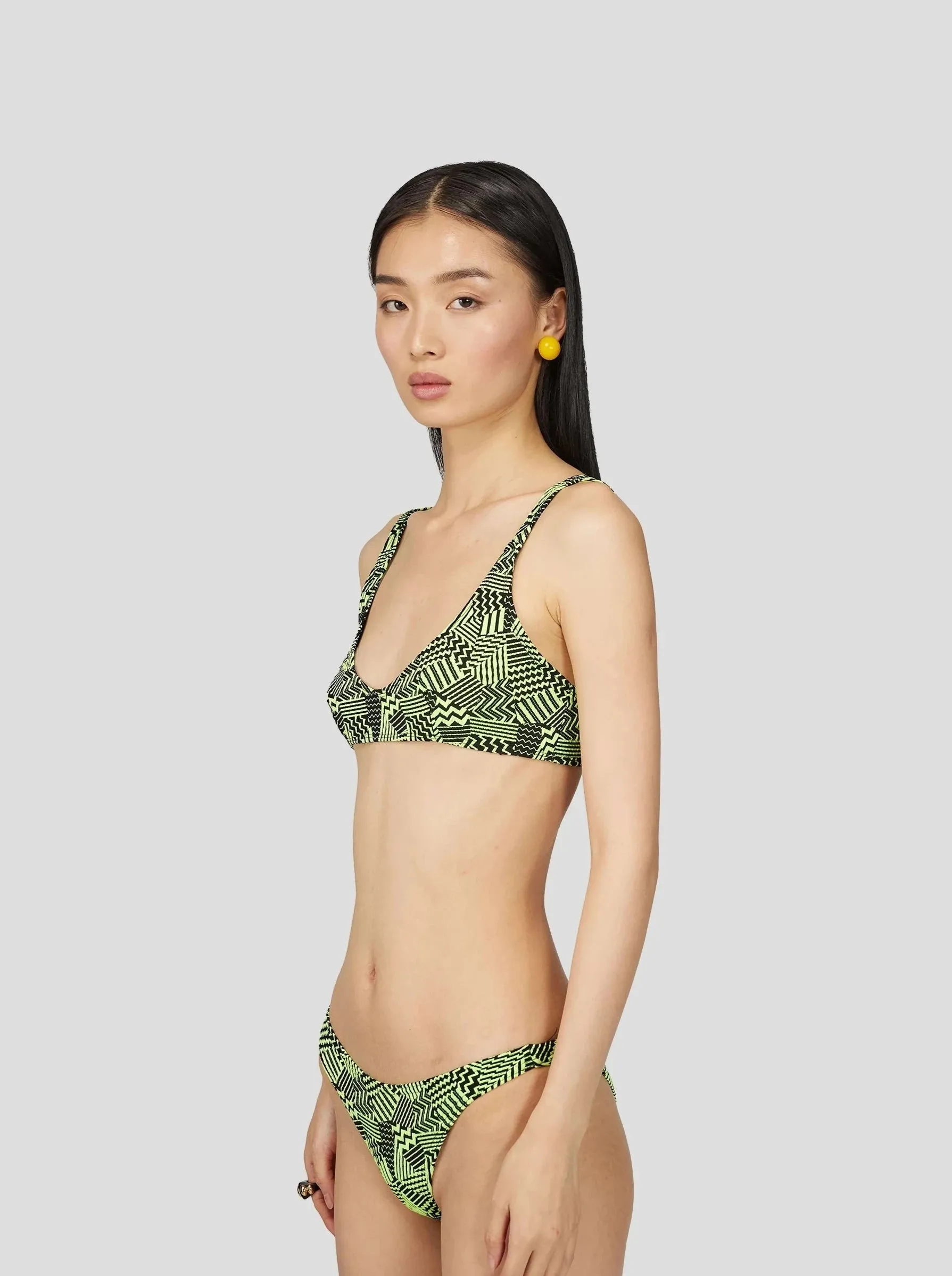 Bas de maillot de bain Gala en néon agrumes pétillants