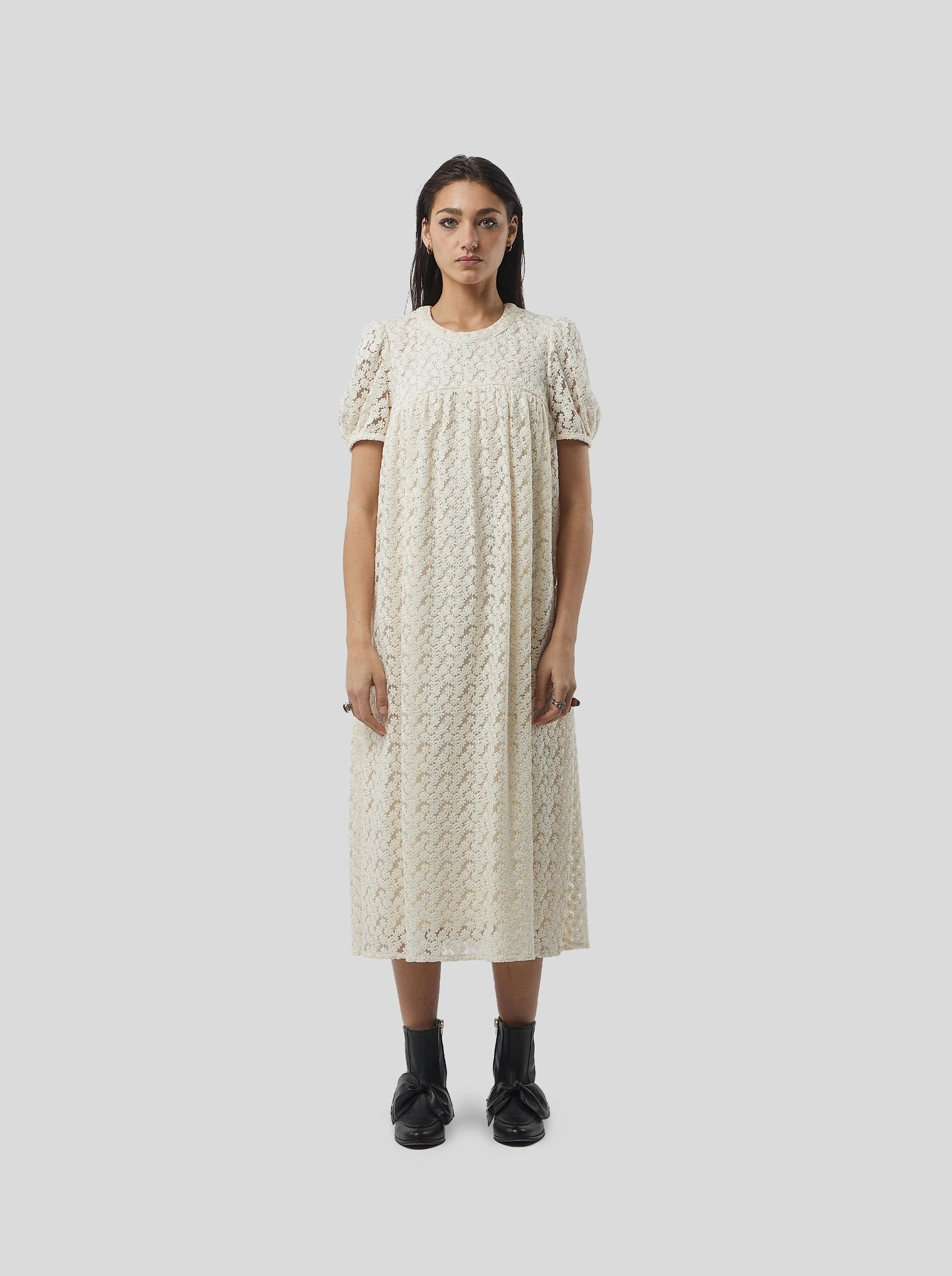 Robe Gaya en Dentelle Albâtre
