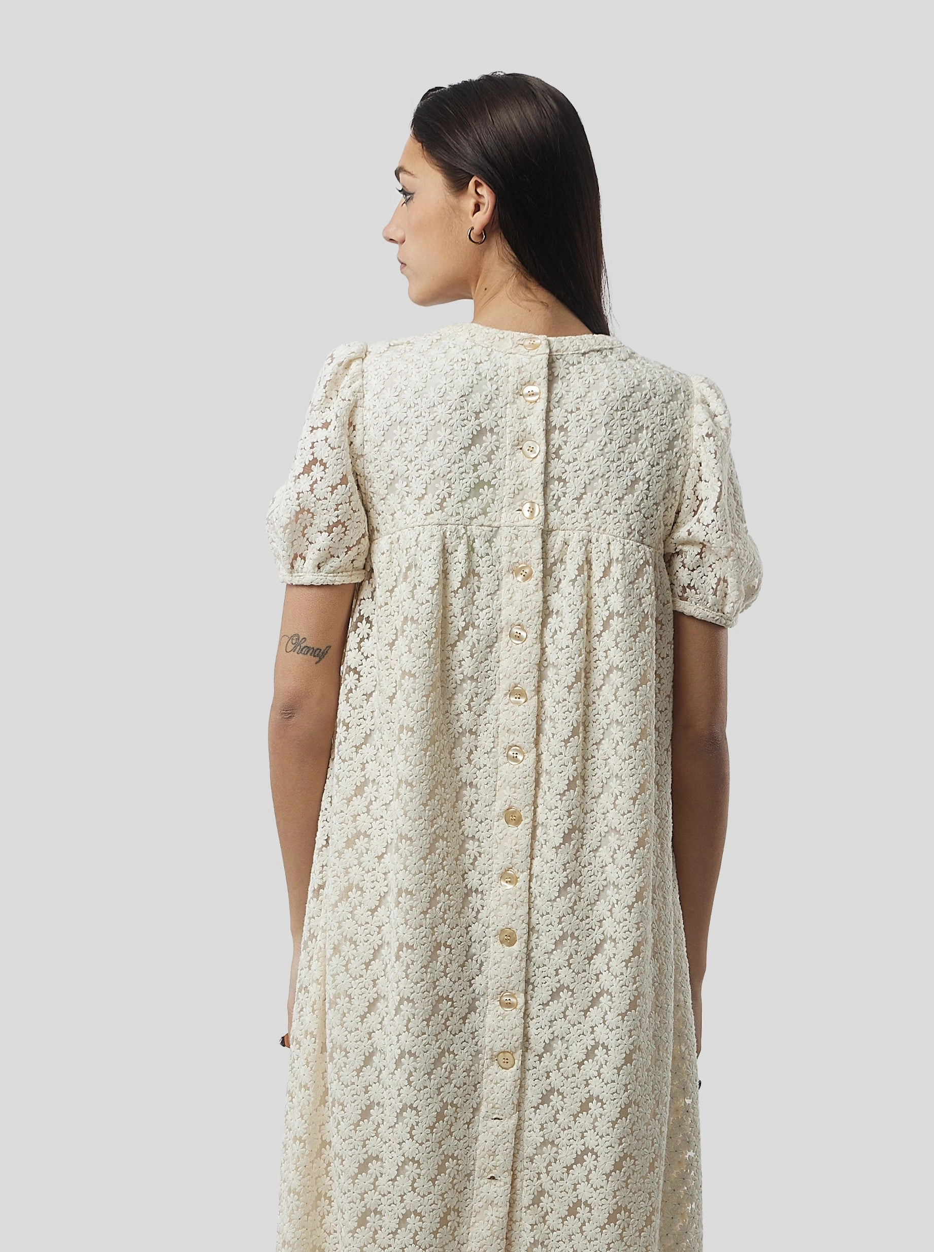 Robe Gaya en Dentelle Albâtre