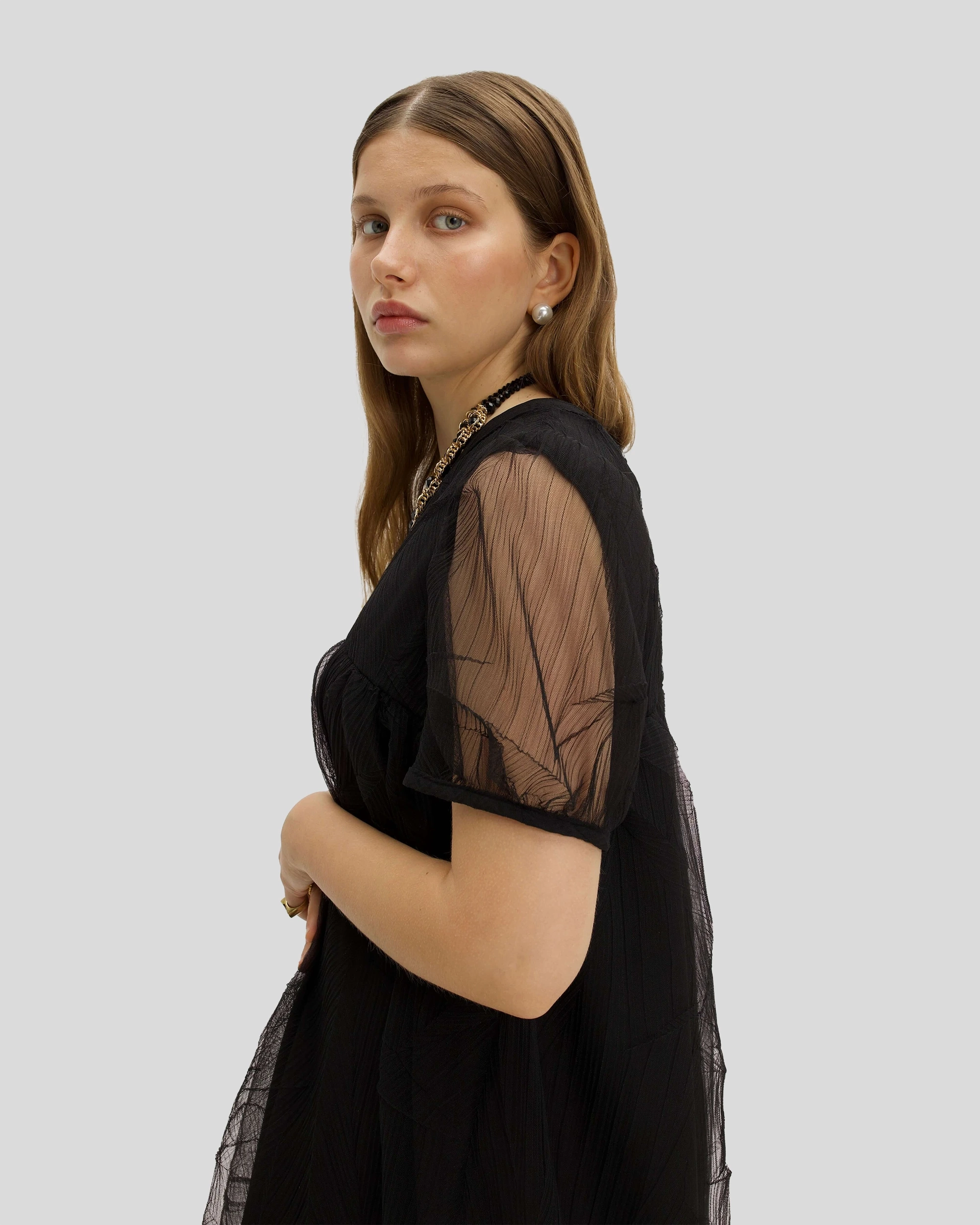 Robe Gaya en Tulle Plissé
