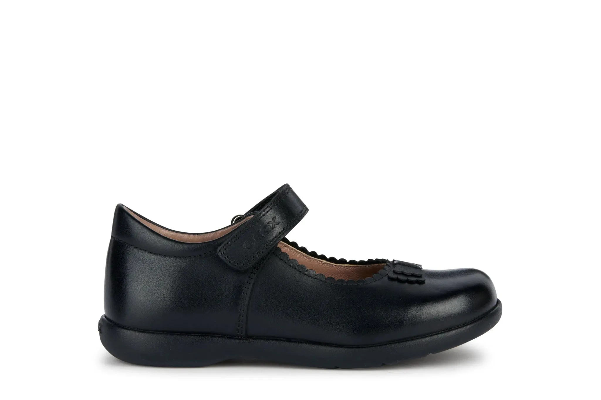 Geox : Naimara - Escarpin Mary Jane à coquille noire - Cuir noir