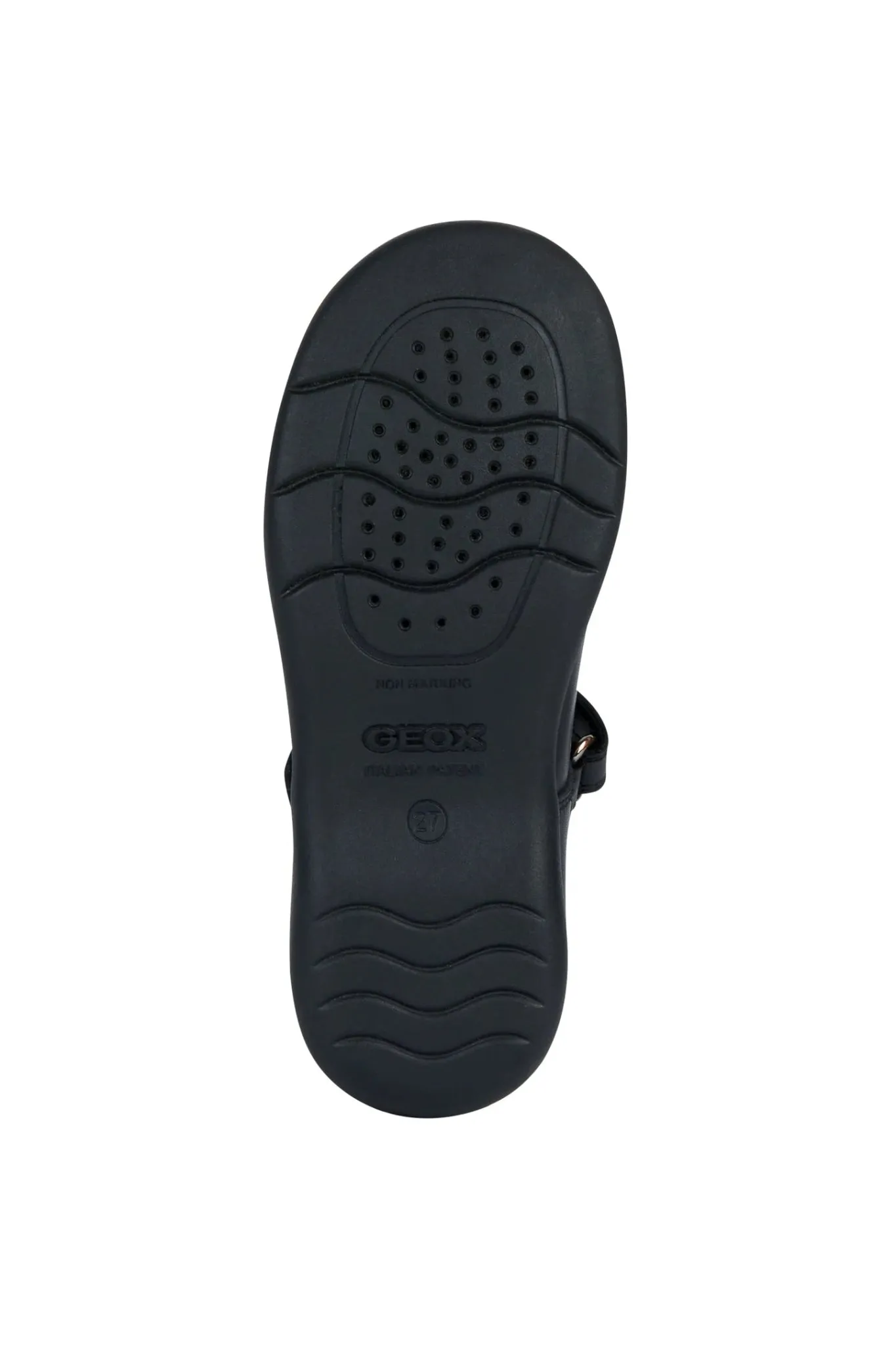 Geox : Naimara - Escarpin Mary Jane à coquille noire - Cuir noir