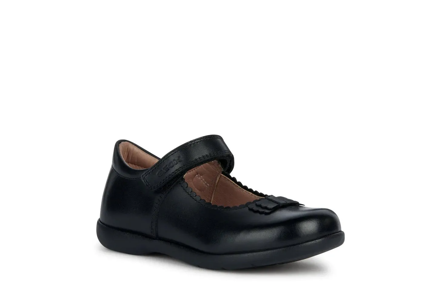 Geox : Naimara - Escarpin Mary Jane à coquille noire - Cuir noir