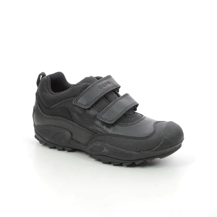 Geox : Cuir noir imperméable résistant