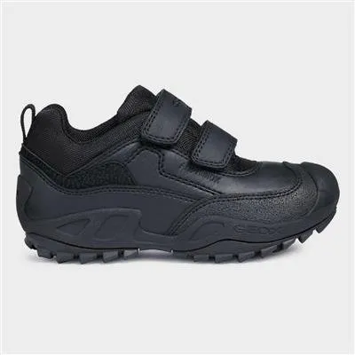 Geox : Cuir noir imperméable résistant