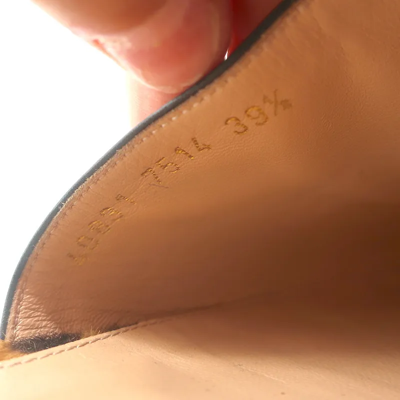 Gianvito Rossi Escarpins à bout pointu d'Orsay en poil de poney imprimé léopard taille 39.5