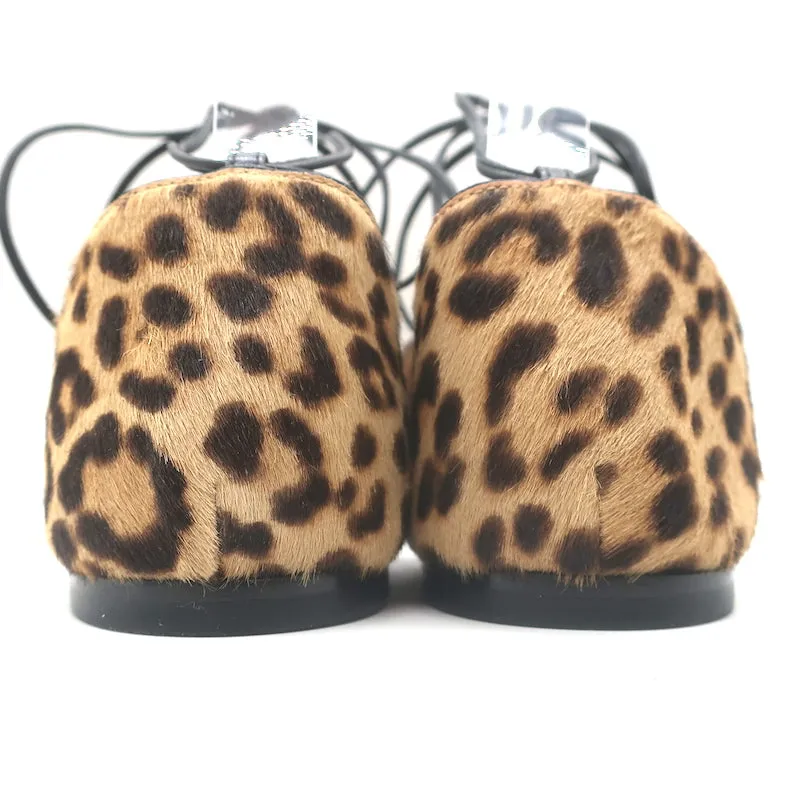 Gianvito Rossi Escarpins à bout pointu d'Orsay en poil de poney imprimé léopard taille 39.5