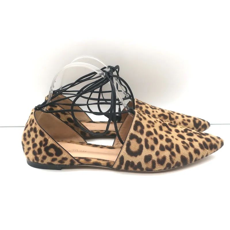 Gianvito Rossi Escarpins à bout pointu d'Orsay en poil de poney imprimé léopard taille 39.5