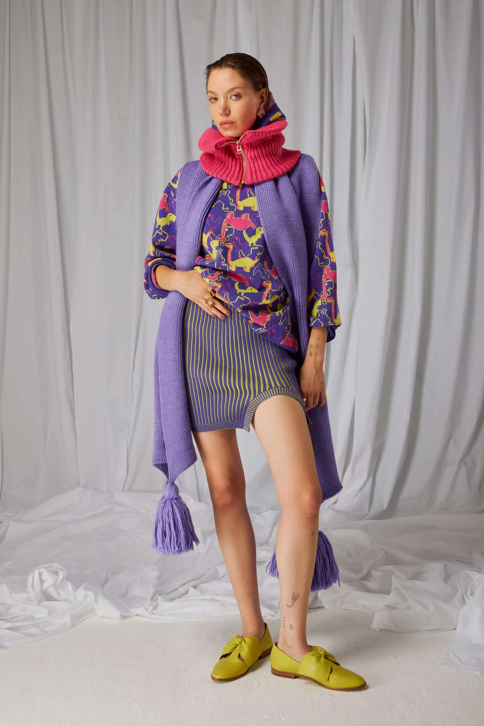 Gigi skirt in Kaleidoscope knit