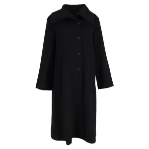 Giorgio Armani Long Coat in Black Wool