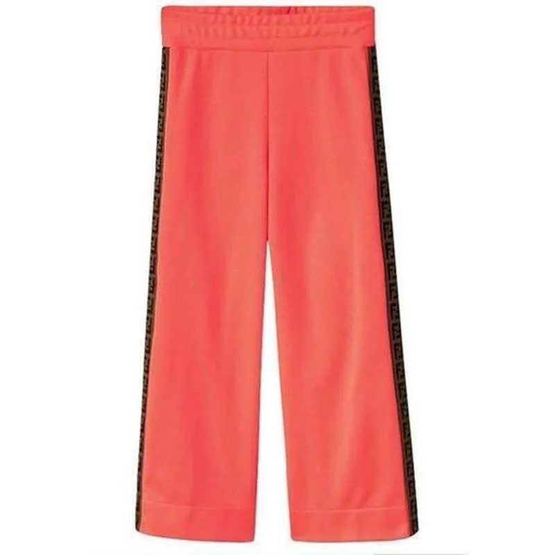 Pantalons Fluorescents Rose Fille