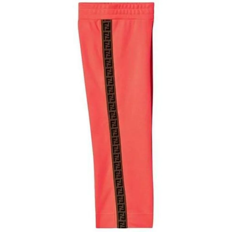 Pantalons Fluorescents Rose Fille