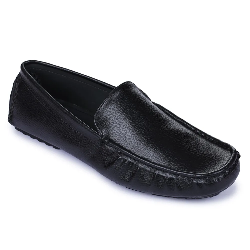 Chaussures Loafer Casual Noires Pour Homme 2101-01 Par Liberty