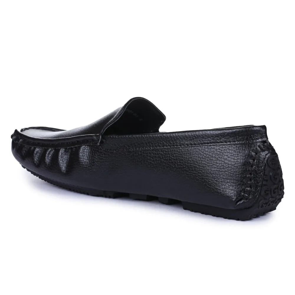 Chaussures Loafer Casual Noires Pour Homme 2101-01 Par Liberty