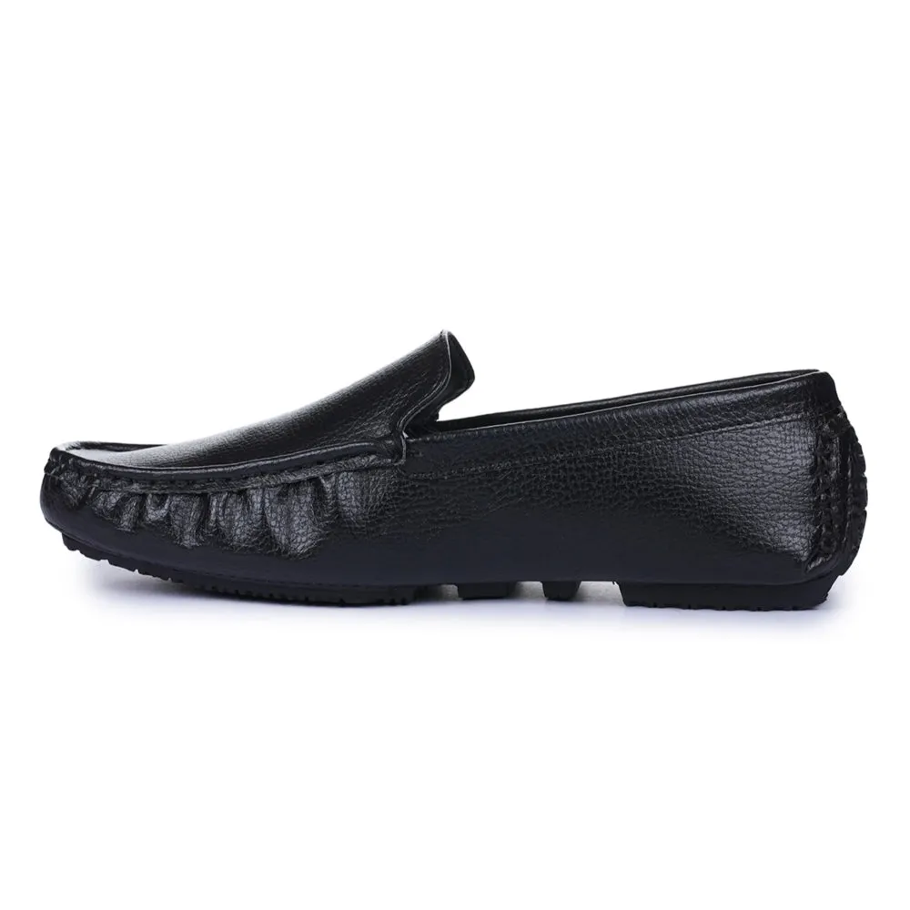 Chaussures Loafer Casual Noires Pour Homme 2101-01 Par Liberty