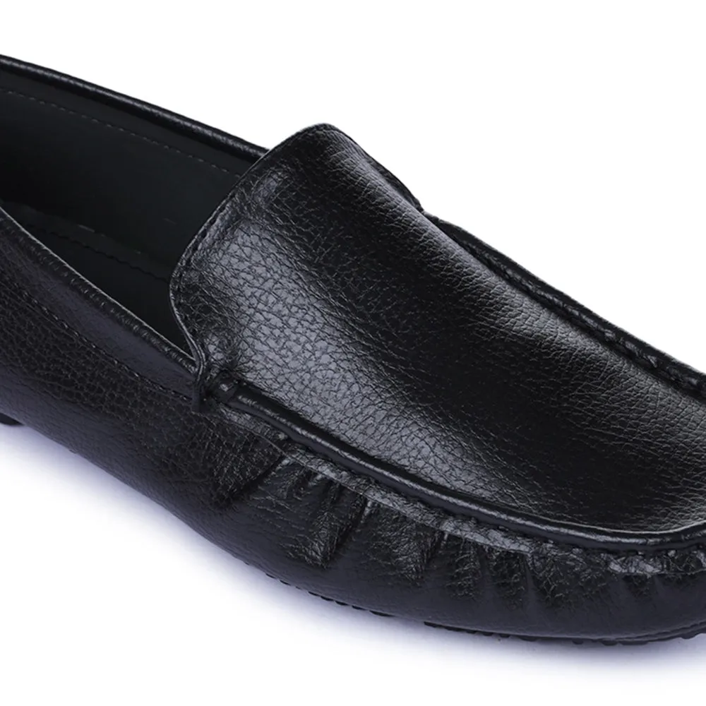 Chaussures Loafer Casual Noires Pour Homme 2101-01 Par Liberty