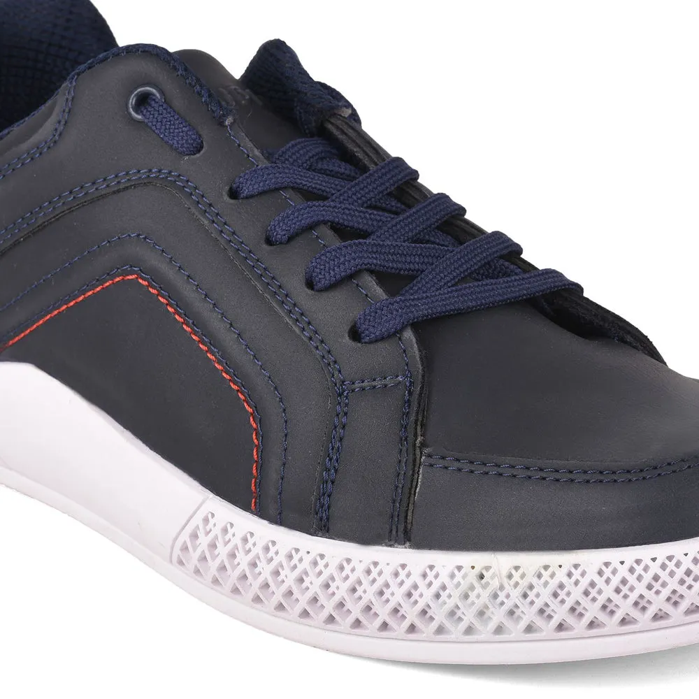 Chaussures à Lacets Décontractées Bleu Marine Pour Hommes FELIX-1ME Par Liberty