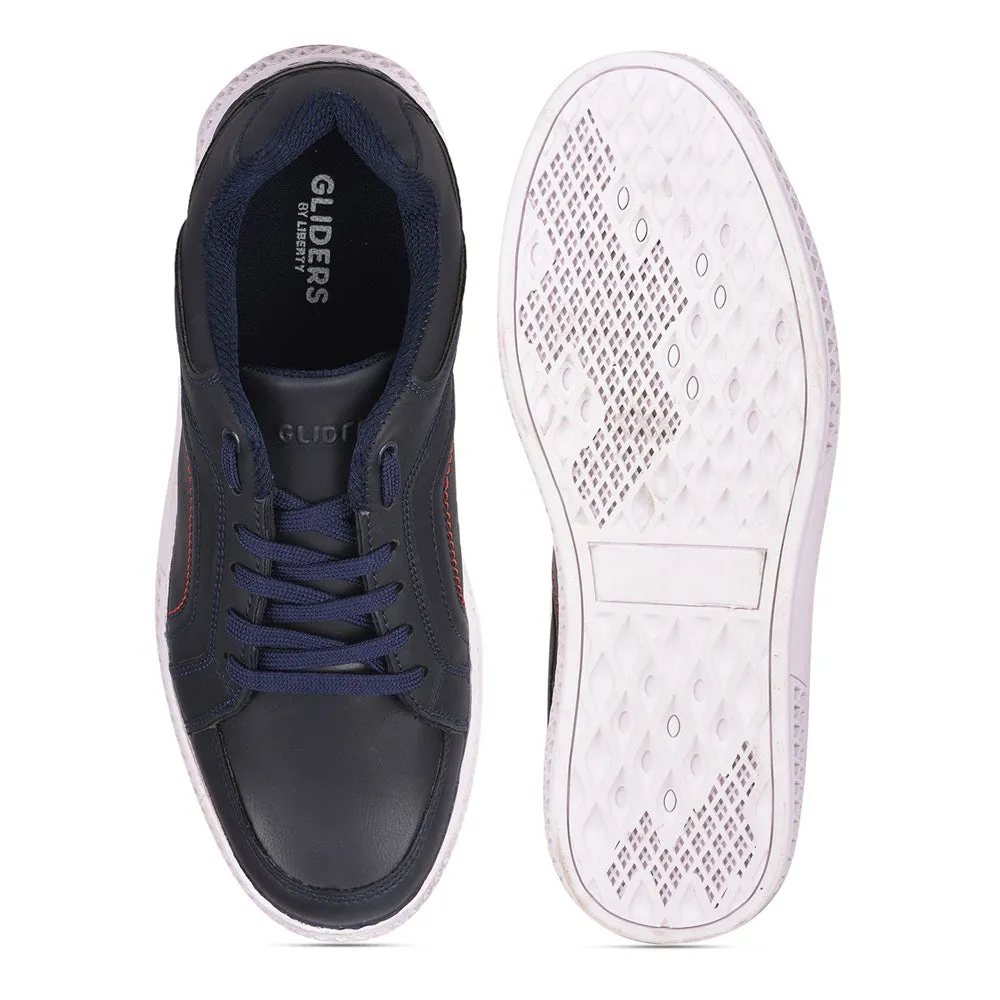 Chaussures à Lacets Décontractées Bleu Marine Pour Hommes FELIX-1ME Par Liberty