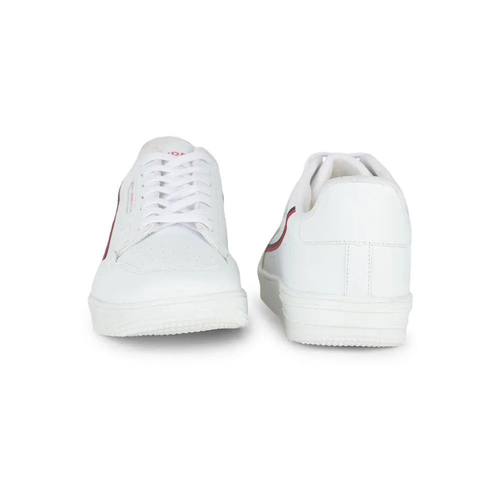 Baskets décontractées Gliders à lacets blancs pour hommes SNK-701 par Liberty