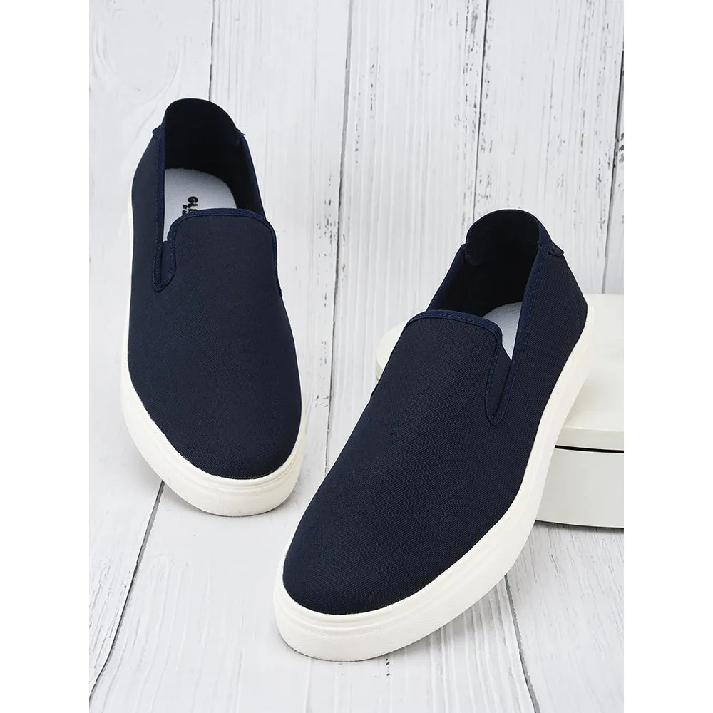 Baskets décontractées sans lacets HYPER-E By Liberty pour hommes en bleu marine