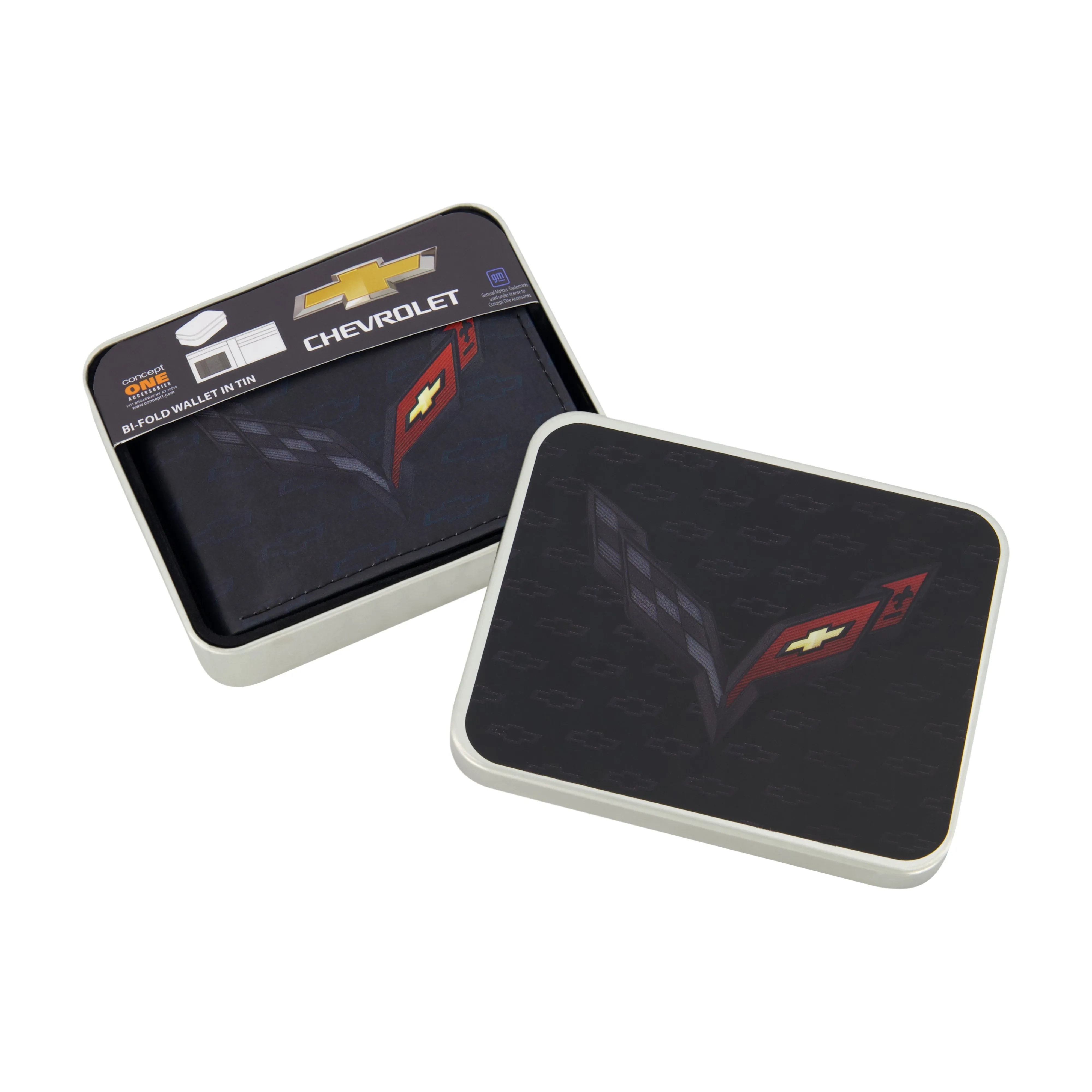 Portefeuille pliable GM CHEVROLET LOGO, portefeuille mince avec boîte décorative pour hommes et femmes, chaussures ecco