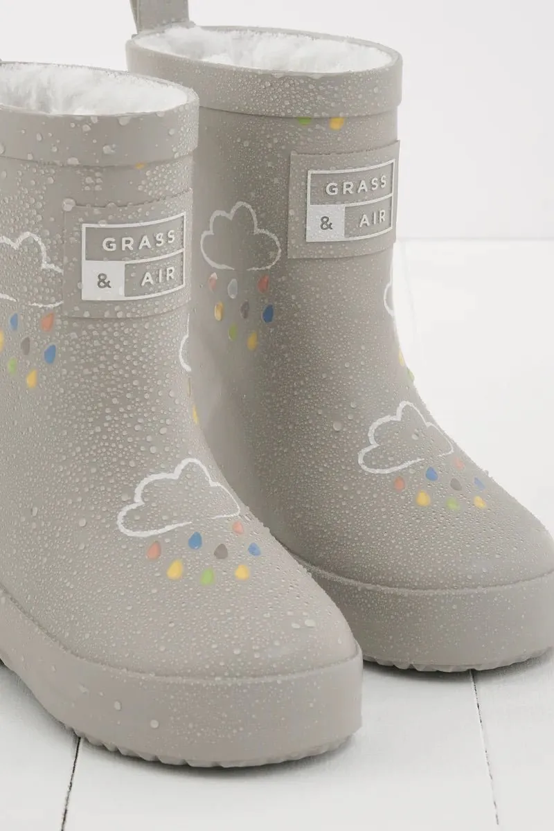 Herbe & Air : Bottes enfants géothermiques gris à changement de couleur