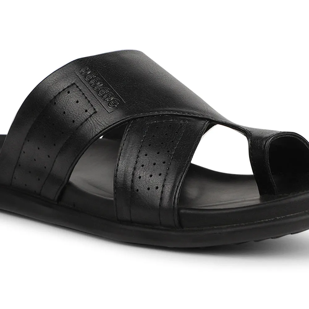 Chaussons Décontractés Noirs Healers Pour Hommes LEEKS-10 Par Liberty