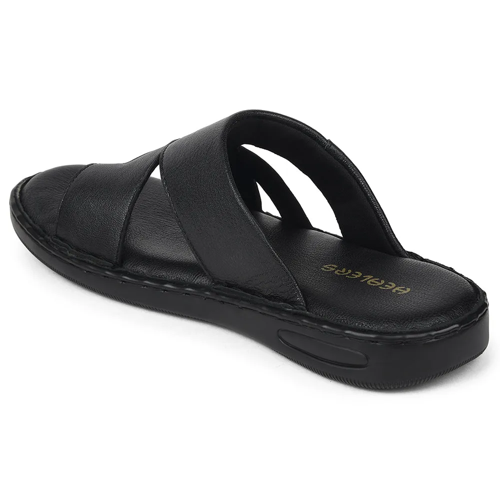 Chaussons Décontractés Noirs Healers Pour Hommes AOL-10 Par Liberty