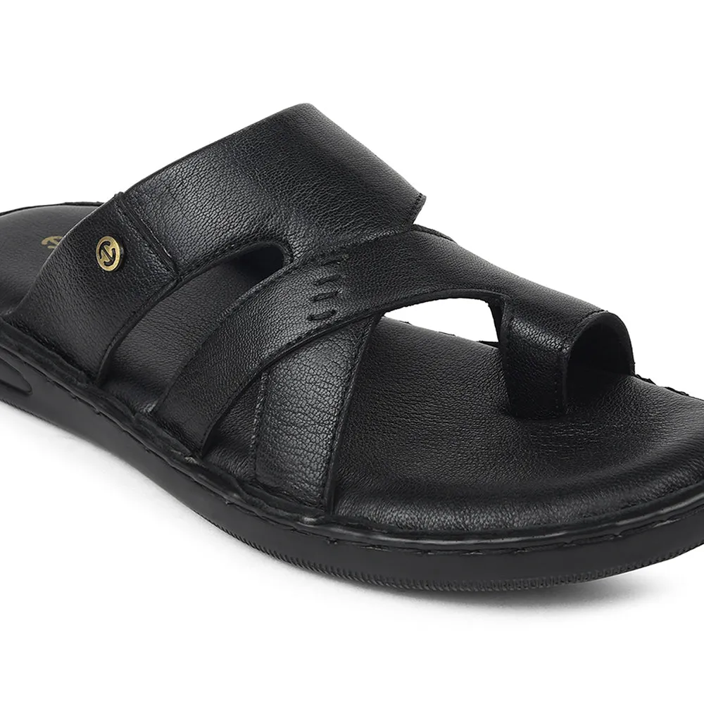 Chaussons Décontractés Noirs Healers Pour Hommes AOL-10 Par Liberty