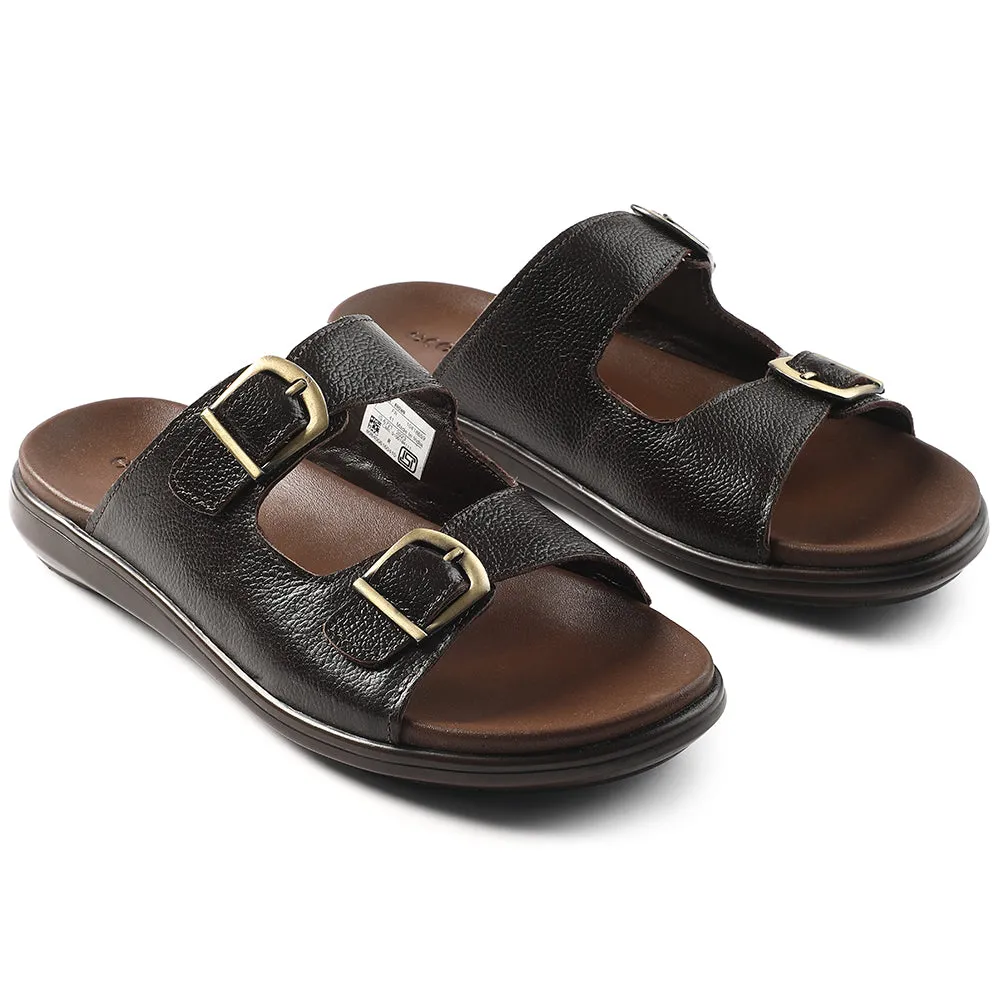Sandale décontractée marron Healers pour hommes MDL-11E par Liberty
