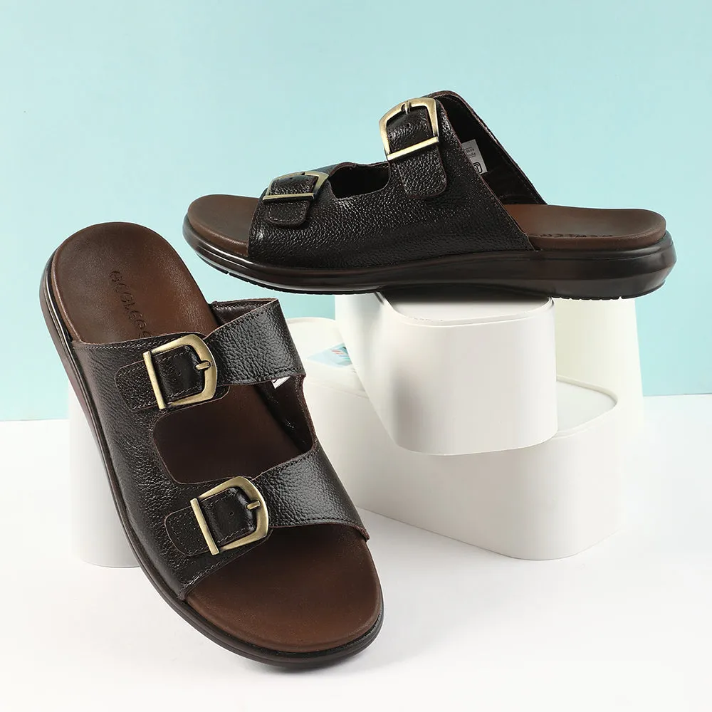 Sandale décontractée marron Healers pour hommes MDL-11E par Liberty