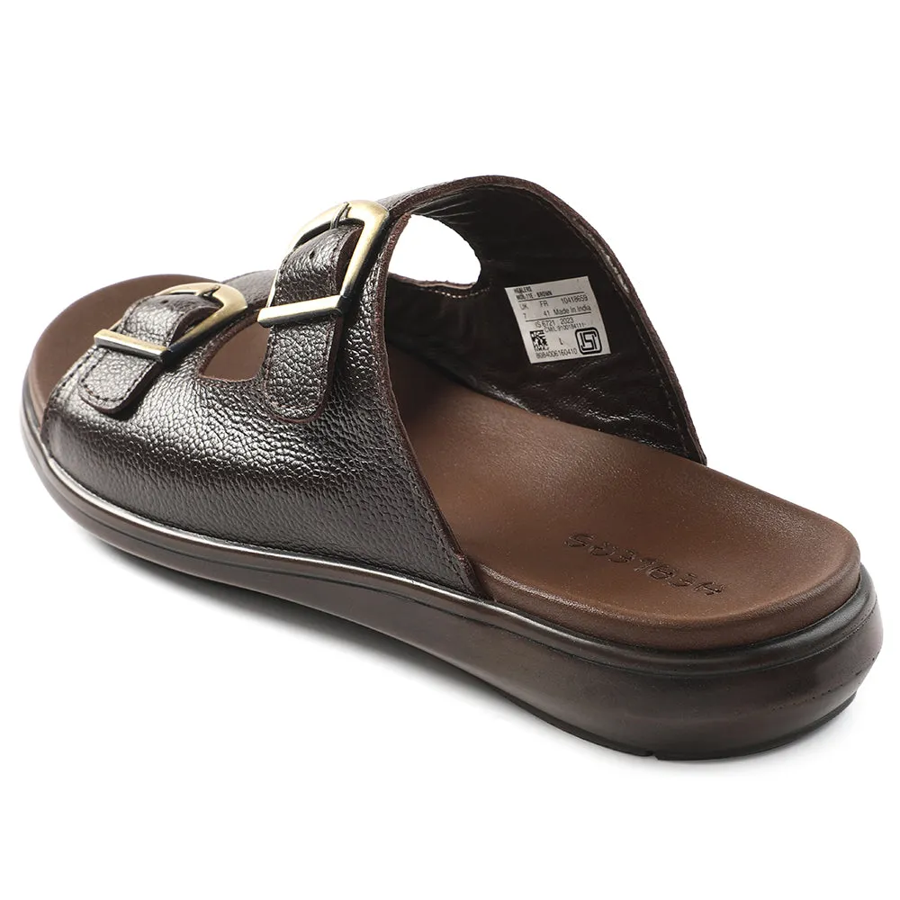 Sandale décontractée marron Healers pour hommes MDL-11E par Liberty