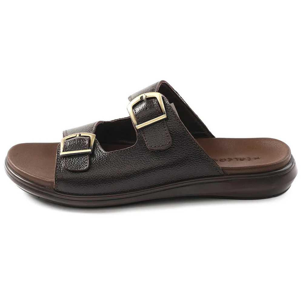 Sandale décontractée marron Healers pour hommes MDL-11E par Liberty