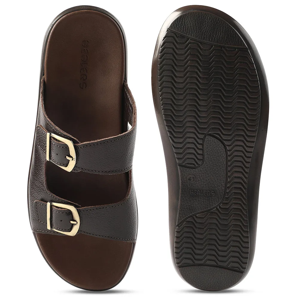 Sandale décontractée marron Healers pour hommes MDL-11E par Liberty