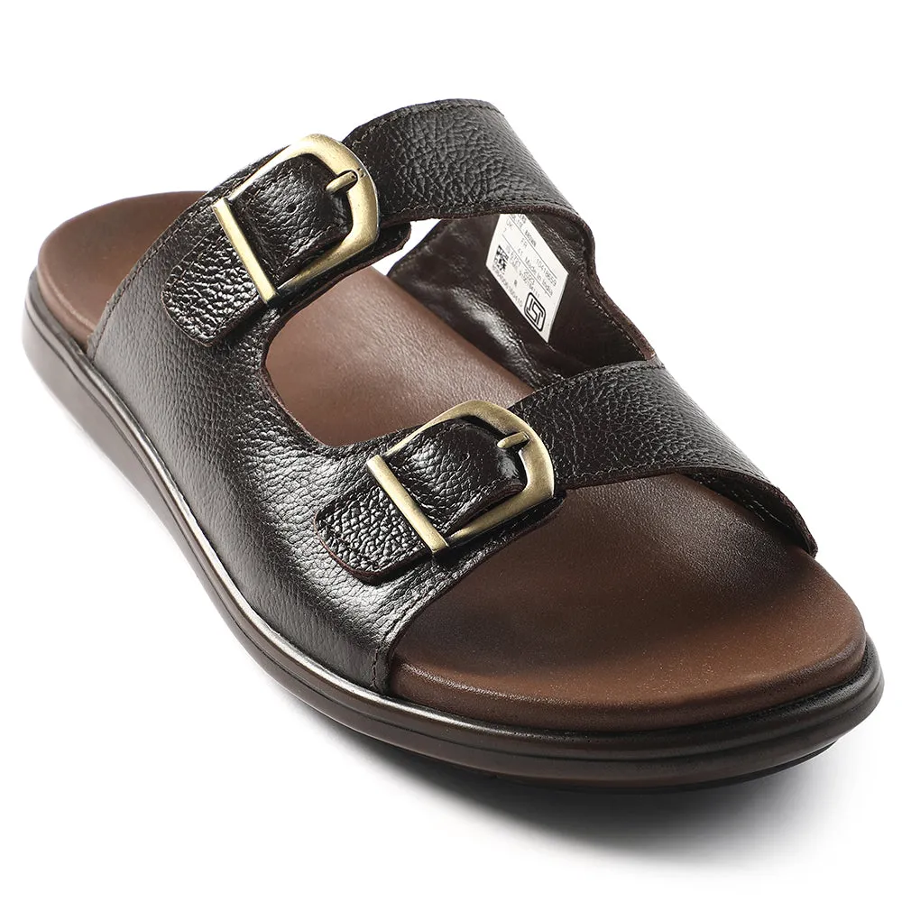 Sandale décontractée marron Healers pour hommes MDL-11E par Liberty