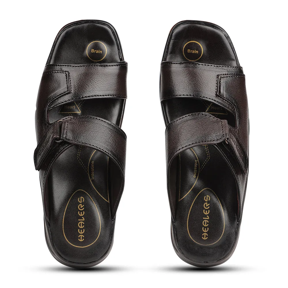 Chaussons Décontractés Marron Pour Hommes 2013-906 Par Liberty