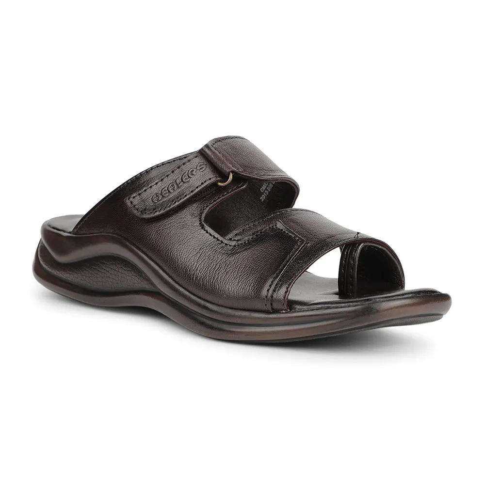 Chaussons Décontractés Marron Pour Hommes 2013-906 Par Liberty