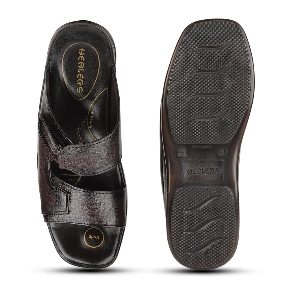 Chaussons Décontractés Marron Pour Hommes 2013-906 Par Liberty