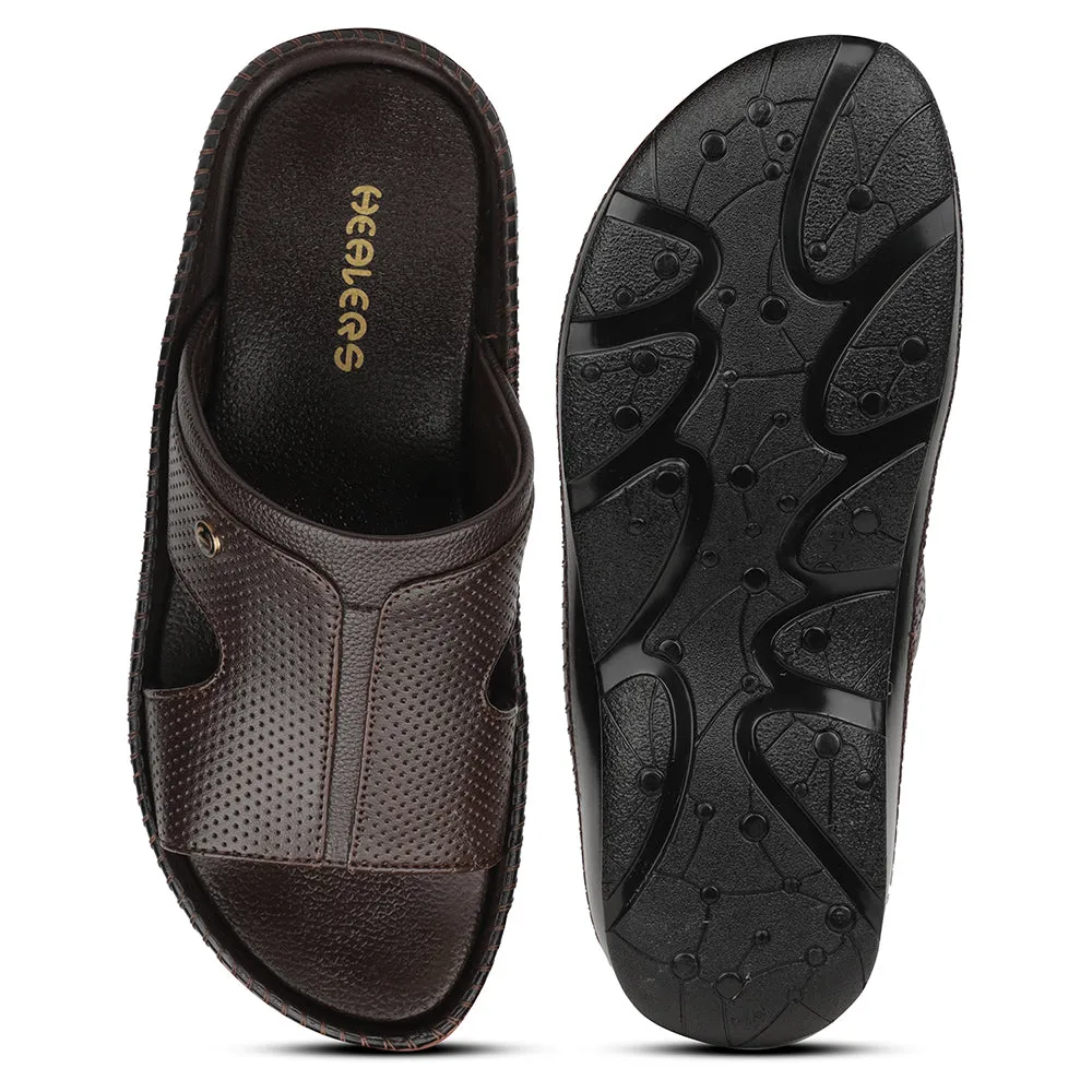 Chaussons Décontractés Marron Healers Pour Hommes CSS-24 Par Liberty