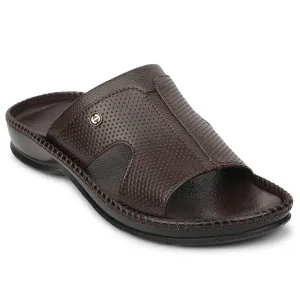 Healers Brown Casual Slipper For Men CSS-24 By Liberty