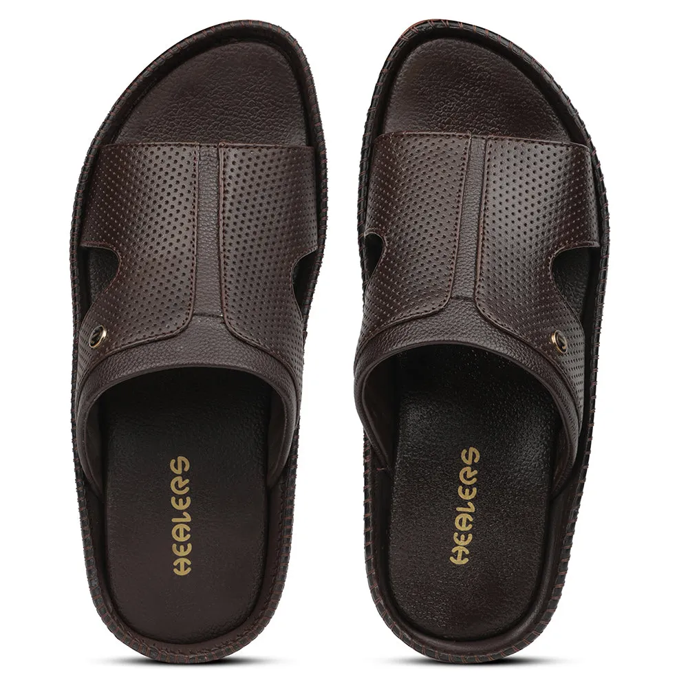 Chaussons Décontractés Marron Healers Pour Hommes CSS-24 Par Liberty