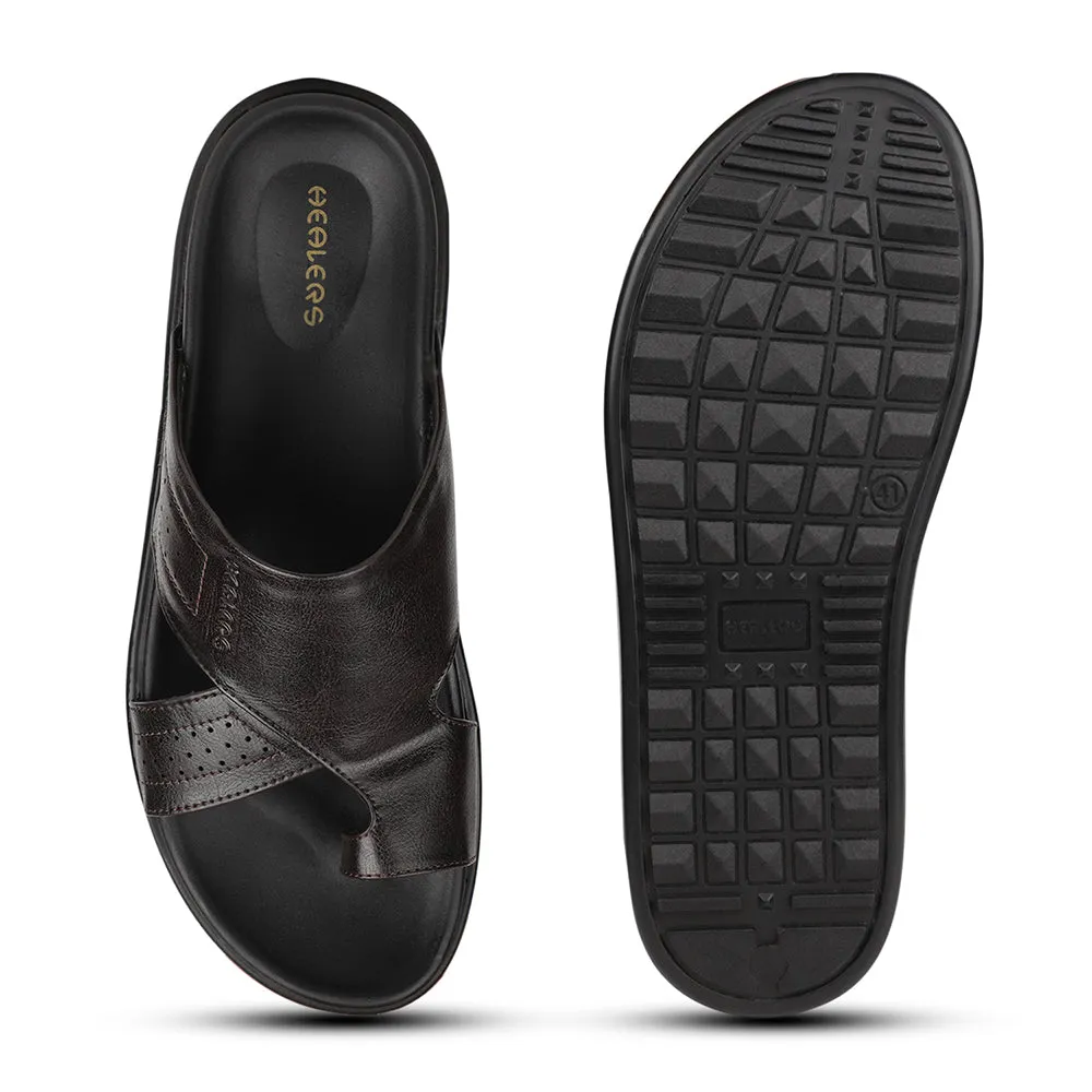 Chaussons décontractés marron Healers pour hommes LEEKS-10 par Liberty