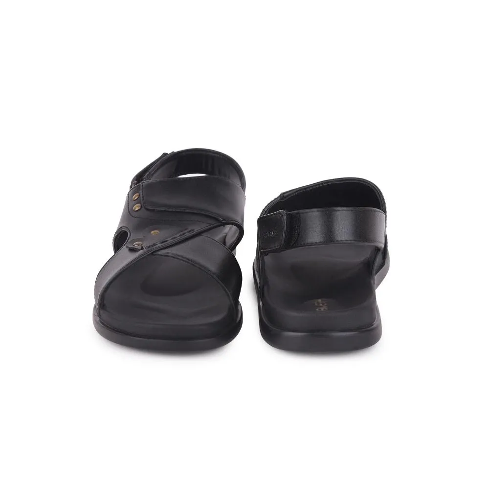 Sandales décontractées noires Healers pour hommes DANVER-E par Liberty