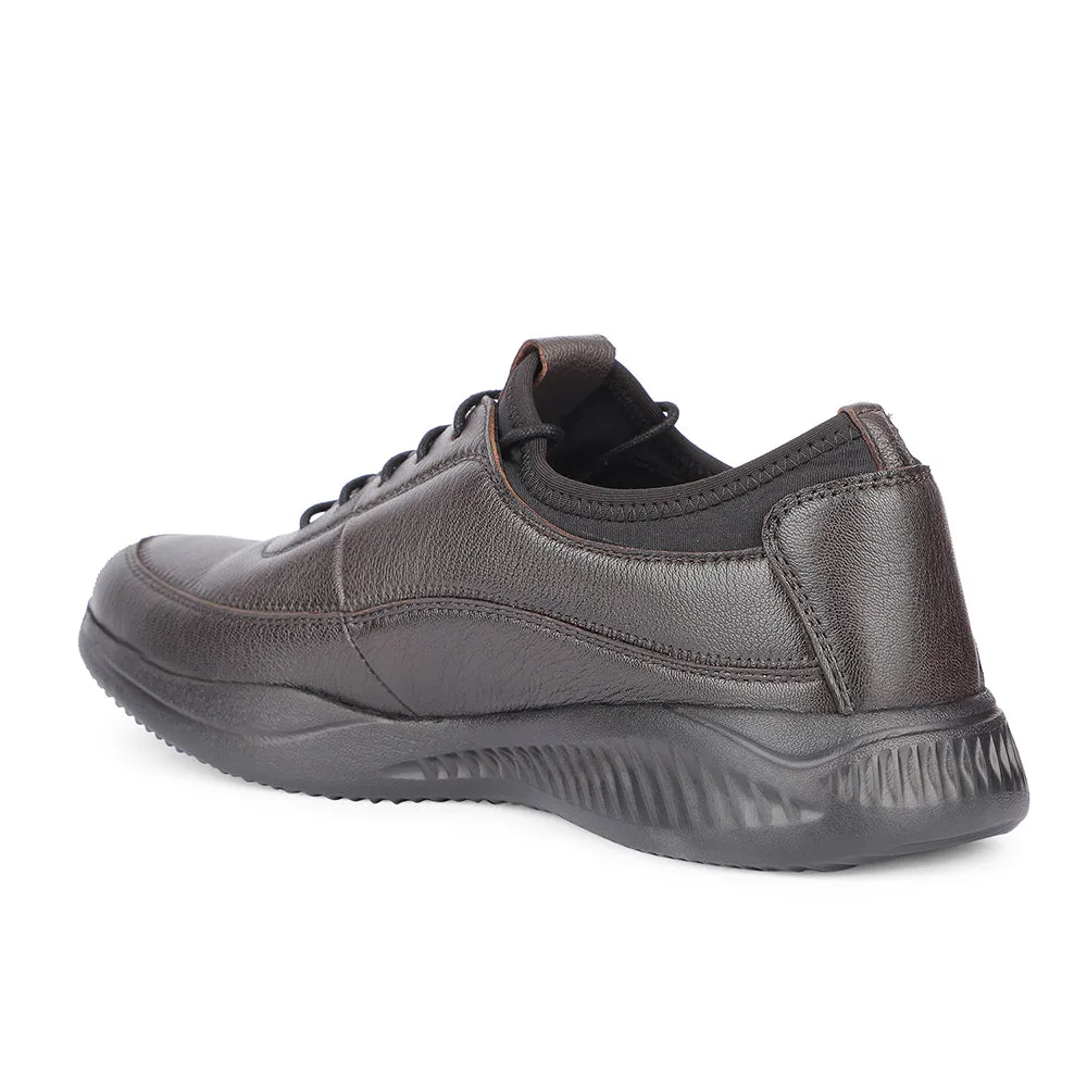 Chaussures à Lacets Casual Marron Pour Hommes A576-07 Par Liberty